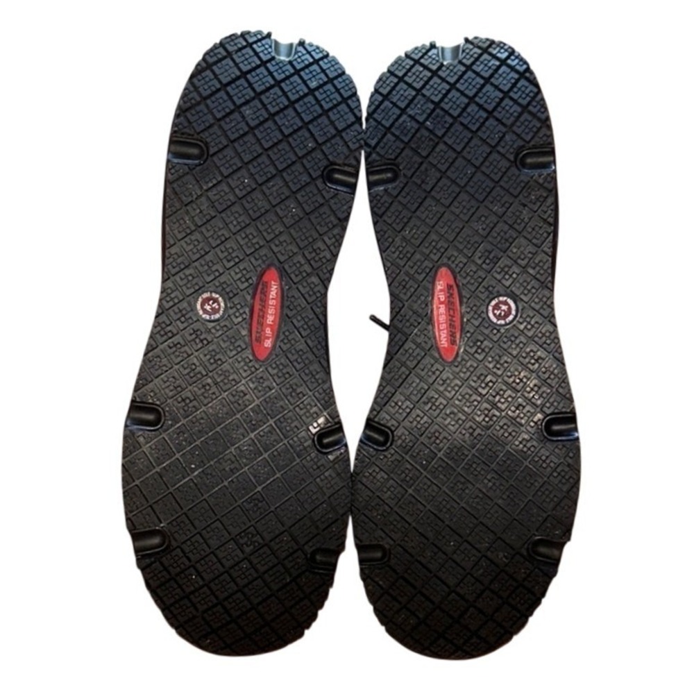 Skechers Womens‎ Slip Resistant Work Shoes Black Air Cooled Memory Foam 6.5 - Picture 8 of 11